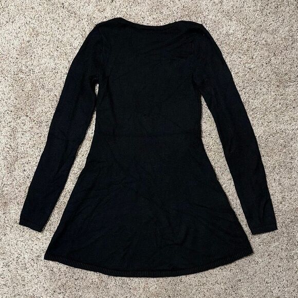 Abercrombie Kids Black Long Sleeve Sweater Dress 11/12 - Picture 3 of 5
